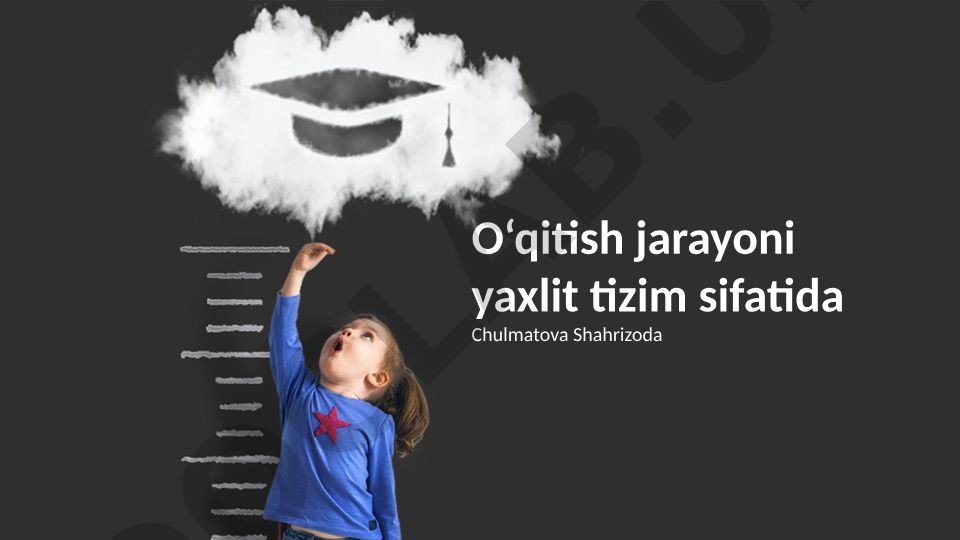 Ta'lim jarayonining yaxlit tizimi va uning asosiy elementlari