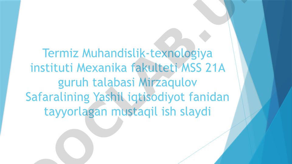 Muqobil energiya sohasida texnologik yechimlarning rivojlanishi