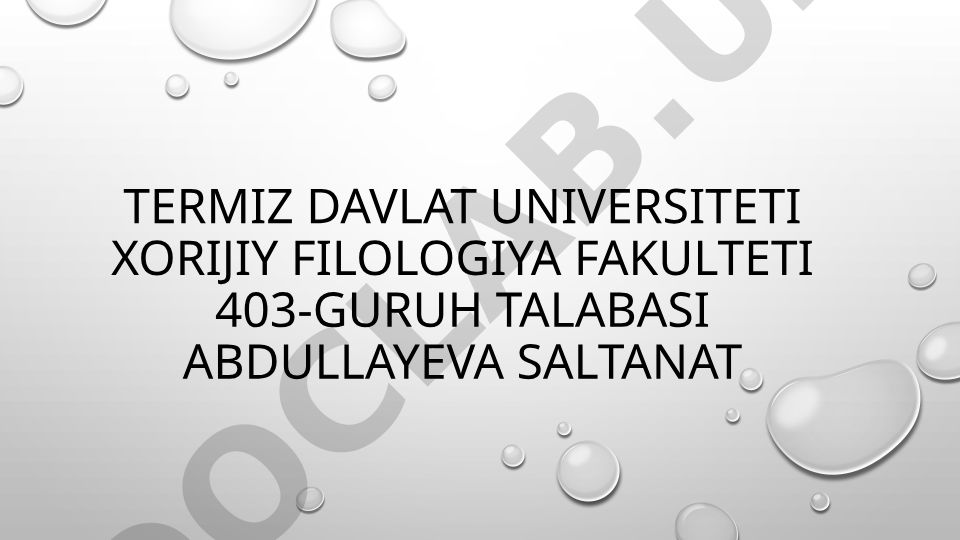 Yoshlik davrlarining morfologik va fiziologik xususiyatlari