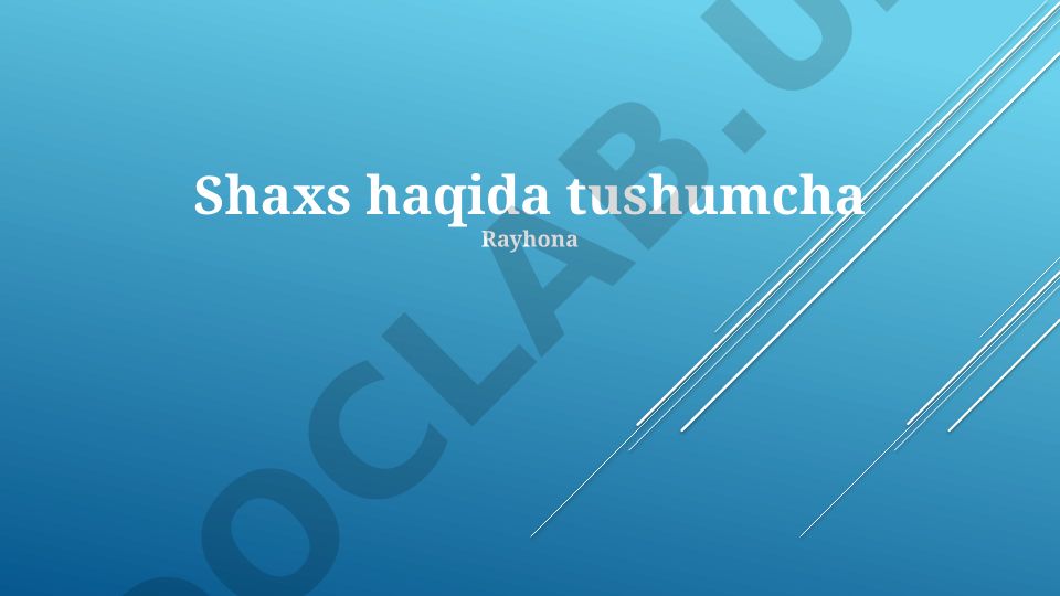 Shaxs haqidagi noto'g'ri tushunchalar va ularning ta'siri