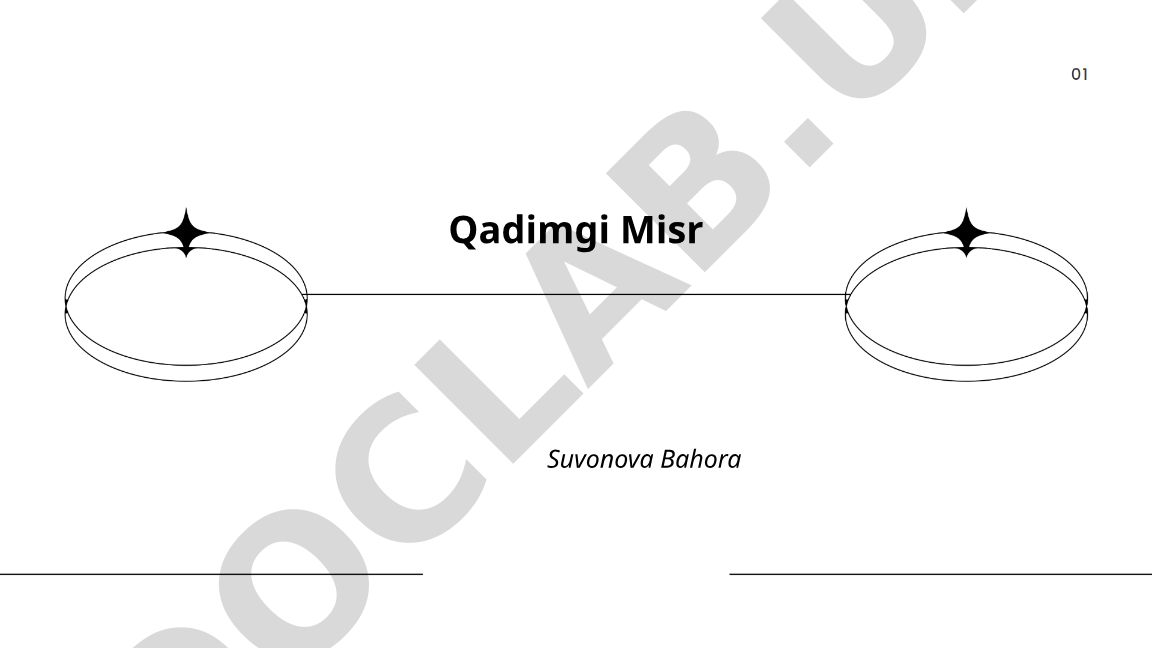 Qadimgi Misr madaniyati va qurilish usullari