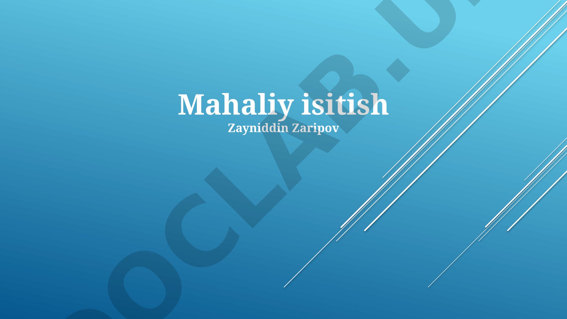 Mahalliy isitish