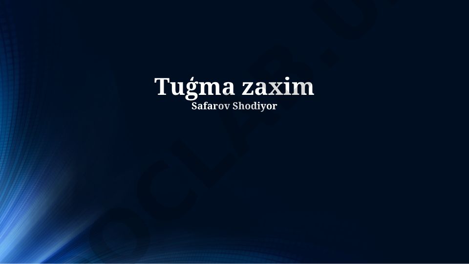 Singan qanotning uy sharoitida davolanishi va film tahlili