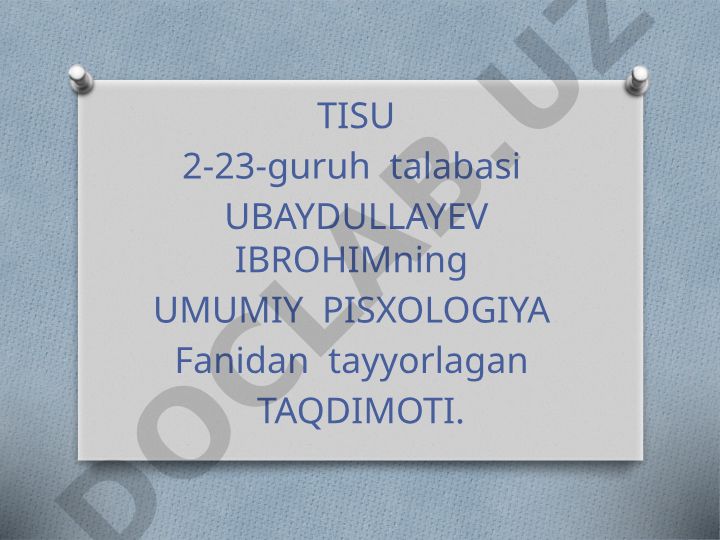 DIQQAT, xotira, tafakkur, intellekt va kreativlik