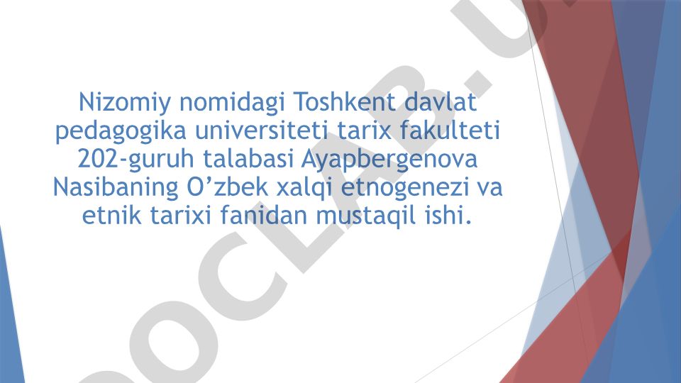 Dashti Qipchoq o'zbeklarining Movarounnahrga kirib kelishi va O'zbek xonliklari davri