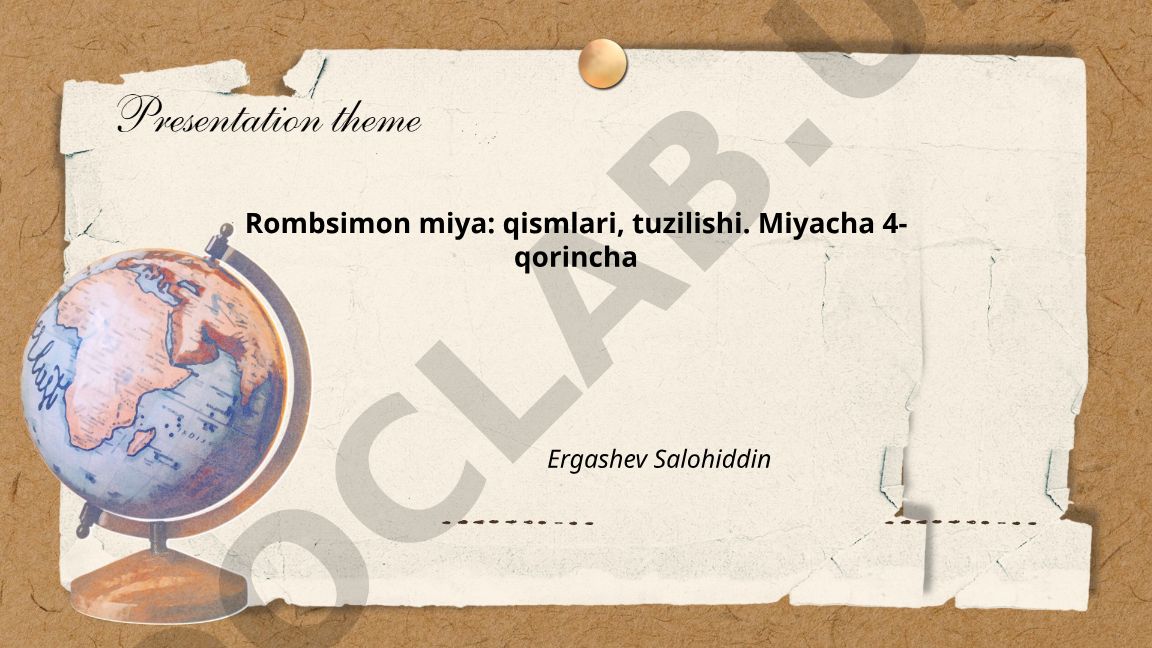 Rombsimon miya: qismlari, tuzilishi va funktsiyalari