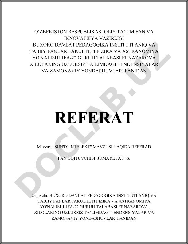 Sun'iy intellekt: ta'rifi, tarixi va rivojlanish bosqichlari
