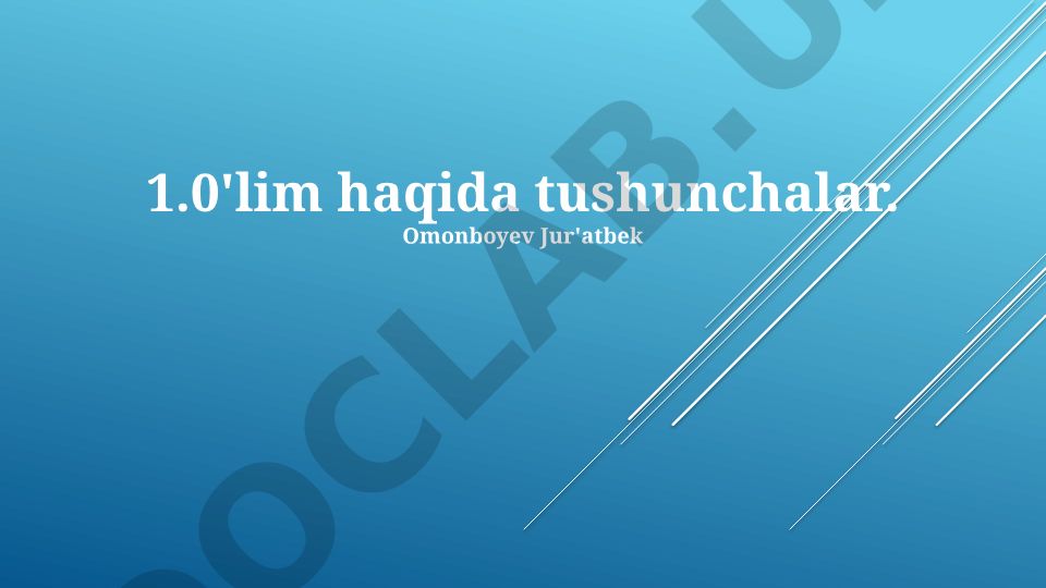 Limit tushunchasi va hisoblash usullari