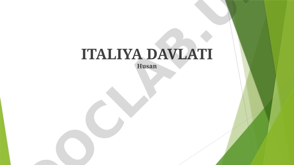 Italiyaning tashqi siyosati, davlat tuzumi va iqtisodiyoti