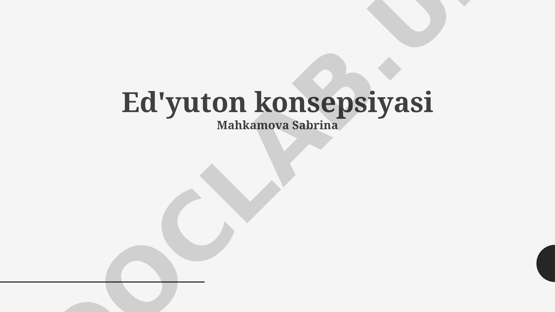 Ed'yuton konsepsiyasi