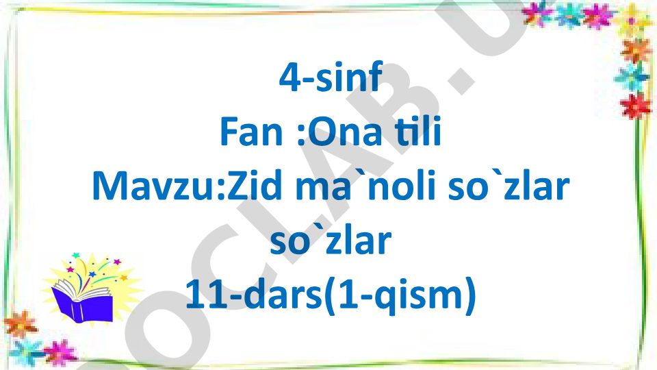 Zid ma'noli so'zlar