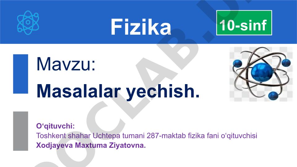 Masalalar yechish