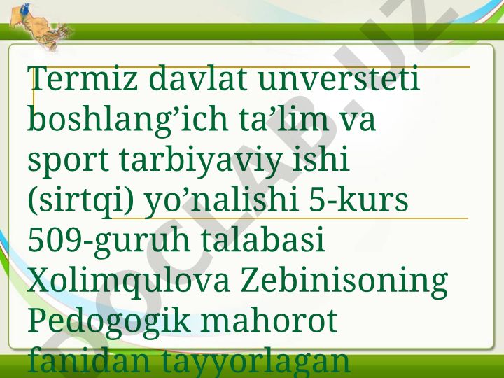 O'qituvchining ta'lim jarayoniga qo'yiladigan asosiy ta'lablar va o'z ijodiy kayfiyatini boshqarishi