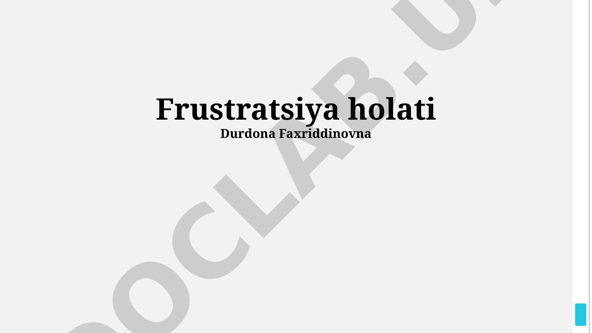 Frustratsiya holati