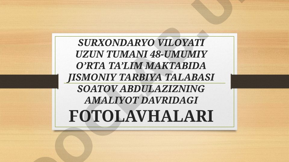 Jismoniy tarbiya talabasining amaliyot davridagi fotolavhalari
