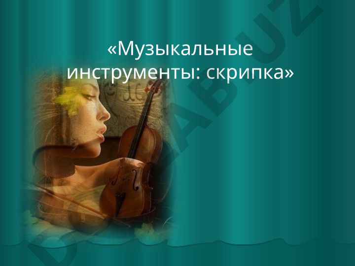Музыкальные инструменты: скрипка в симфоническом оркестре