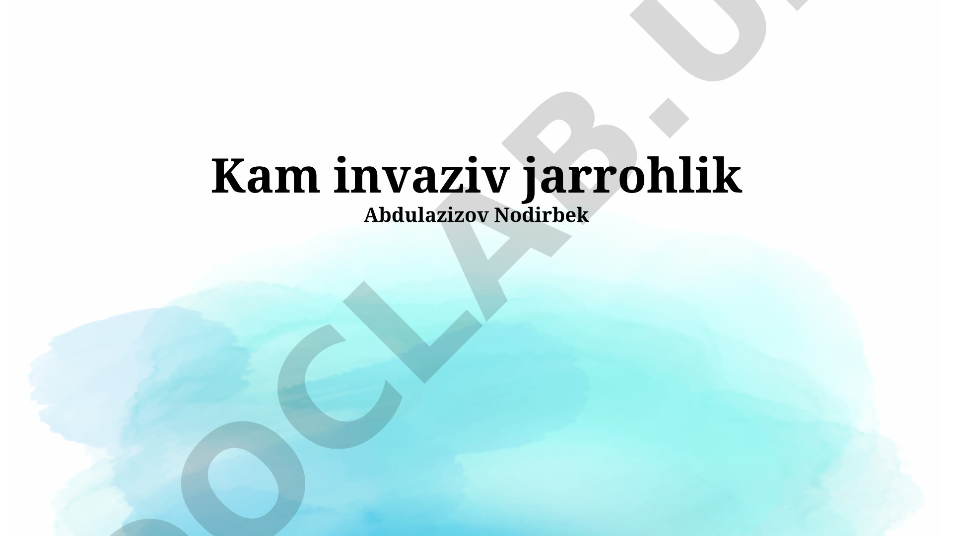 Kam invaziv jarrohlik