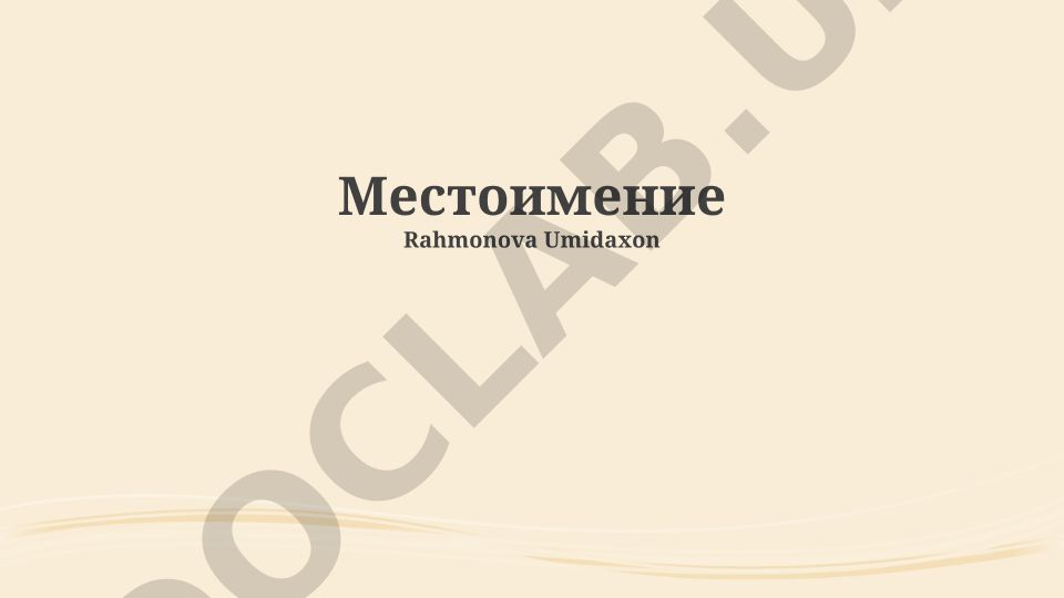 Местоимения в русском языке: типы, классификация и употребление