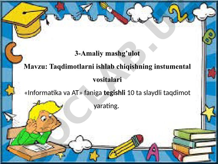 Taqdimotlarni ishlab chiqishning instrumental vositalari
