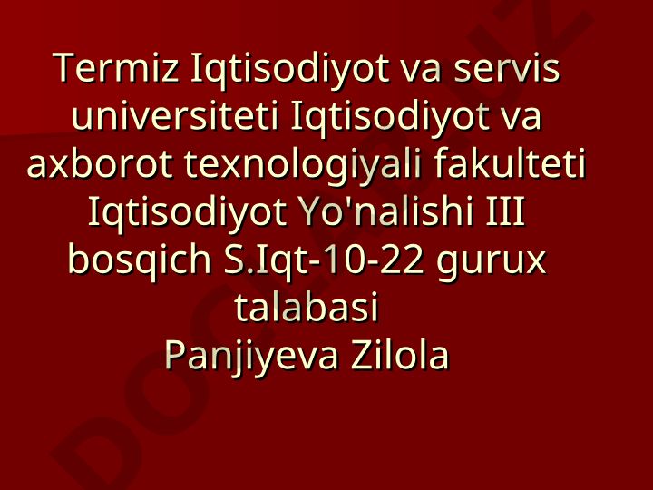 Kichik biznesni rivojlantirishda aylanmadan olinadigan soliqning ahamiyati
