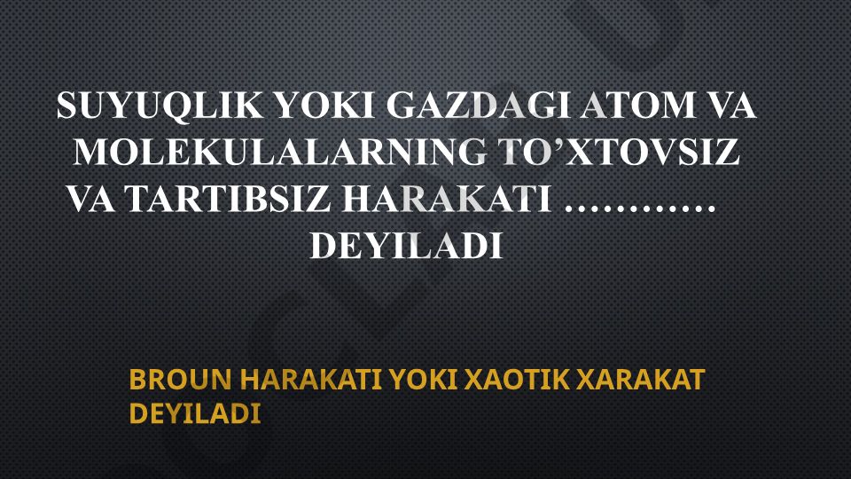 Fizikadan test savollari va javoblari
