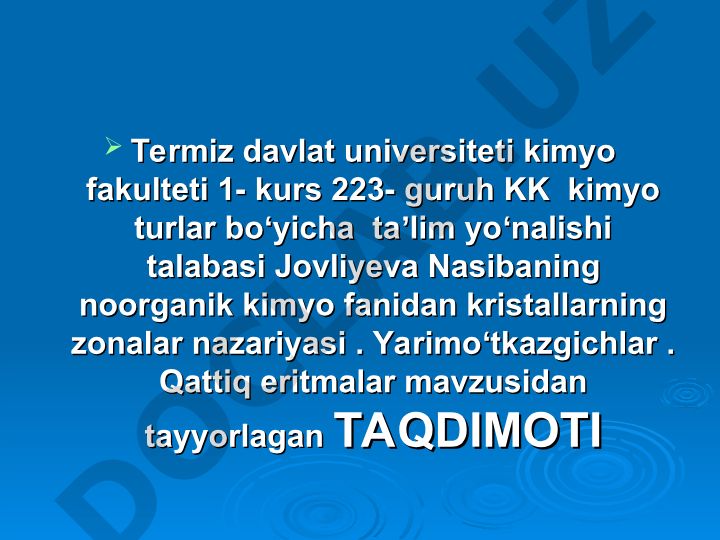 Kristallarning zonalar nazariyasi, yarimoʻtkazgichlar va qattiq eritmalar