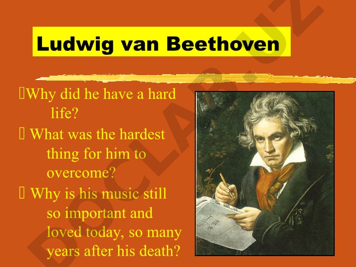 Ludwig van Beethoven hayoti va musiqasi