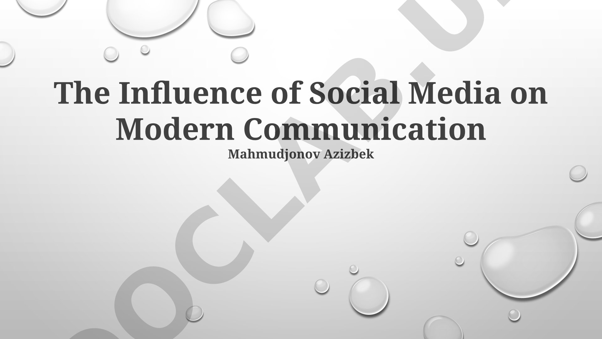 The Influence of Social Media on Modern Communication