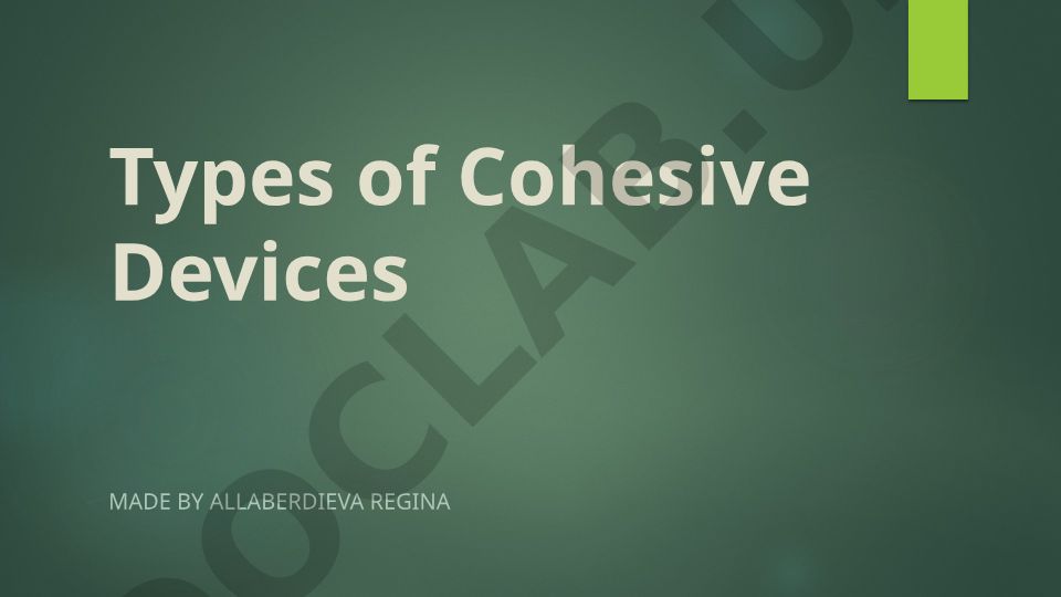 Types of Cohesive Devices