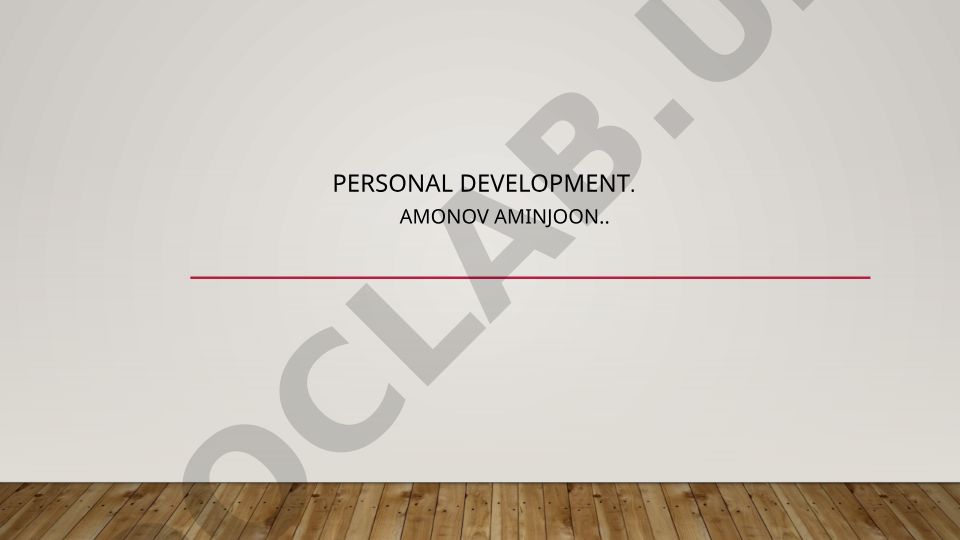 Personal development and self-improvement concepts