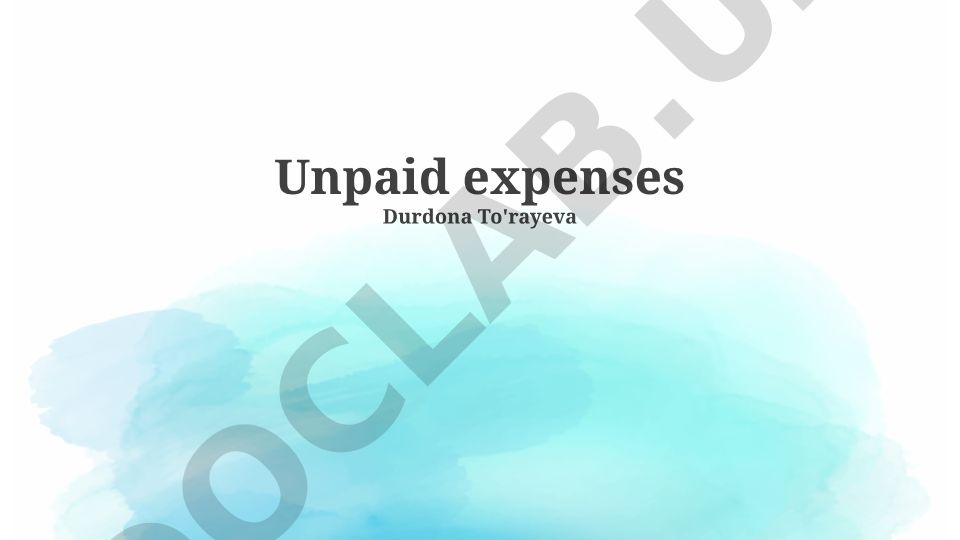 Understanding and Managing Unpaid Expenses