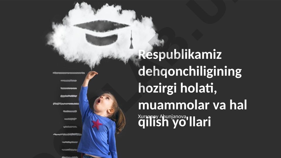 Respublikamiz dehqonchiligining hozirgi holati, muammolar va hal qilish yo'llari