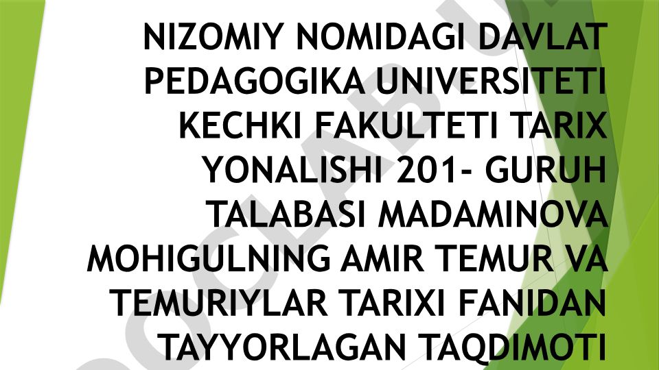 Amir Temur davri diplomatik munosabatlari