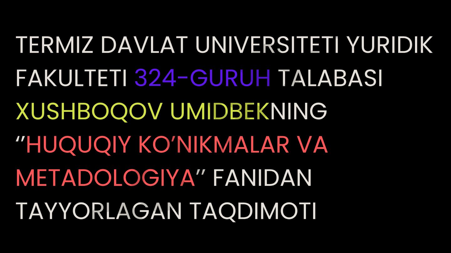 Huquqshunoslar guruhida ishni to'g'ri tashkil etish usullari