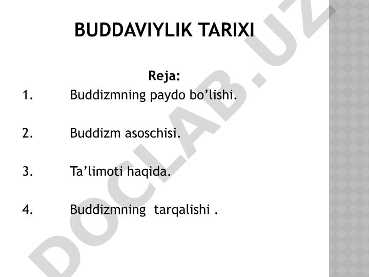 Buddaviylik tarixi