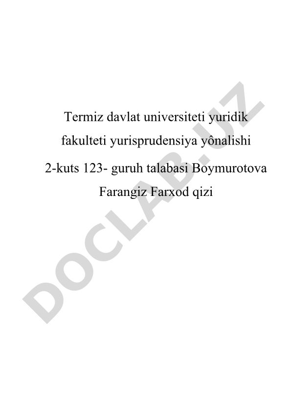 Zo‘rlik ishlatib sodir etiladigan jinoyatlarning kriminologik tavsifi va oldini olish