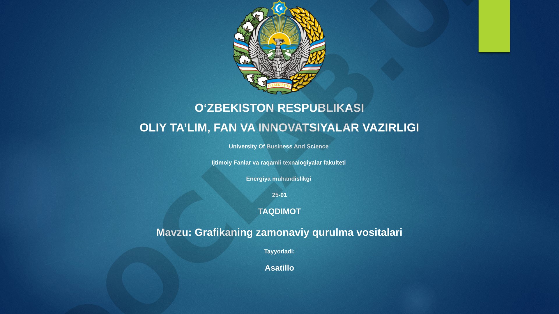 Grafikaning zamonaviy qurulma vositalari
