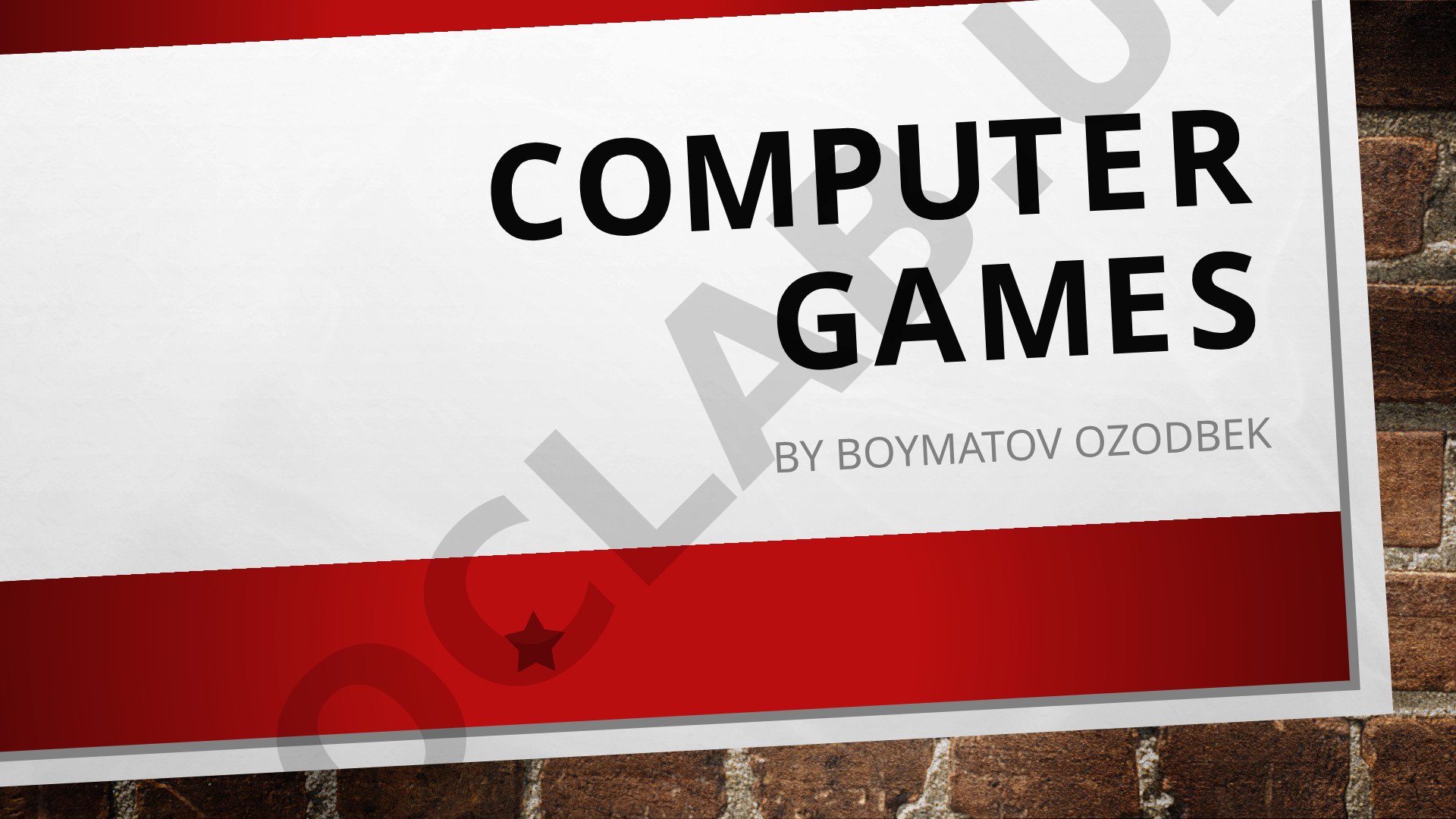 Computer games va Call of Duty haqida