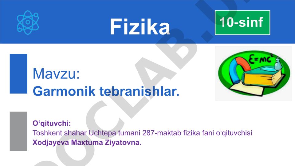 Garmonik tebranishlar