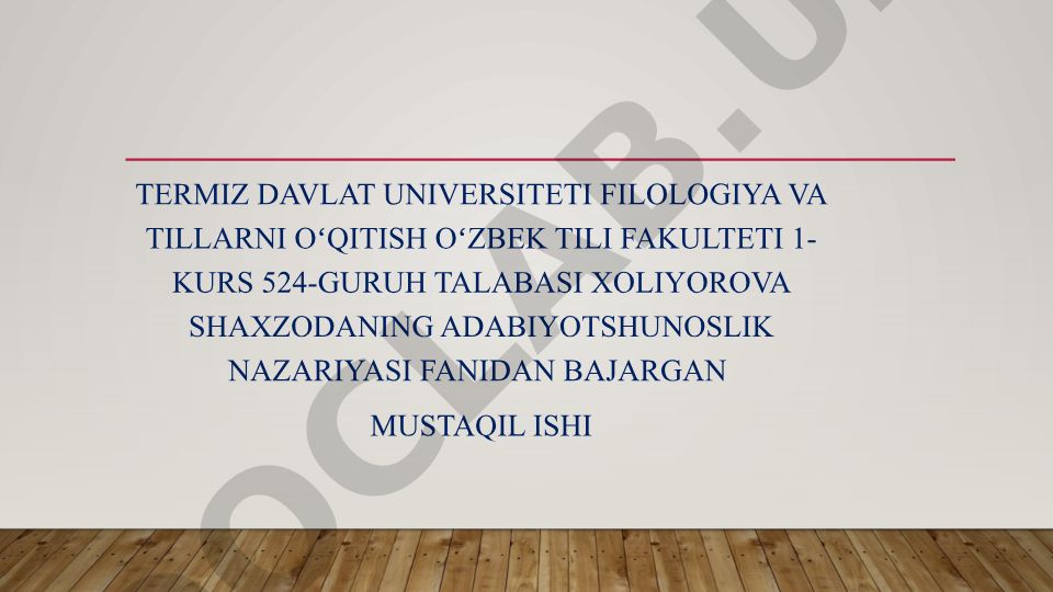 Alisher Navoiyning "Majolisun-nafois" asaridagi turkiy ijodkorlar