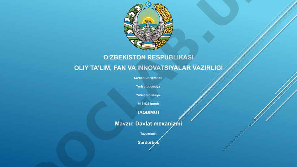 Davlat mexanizmi