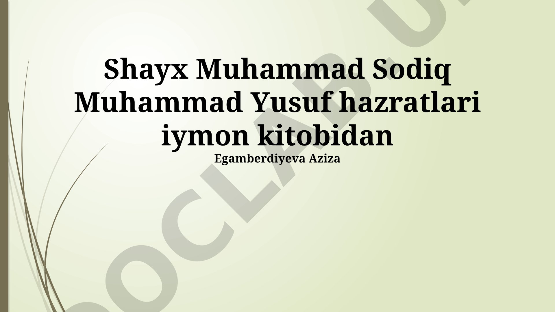 Imon asoslari, mohiyati va buzuvchi omillar