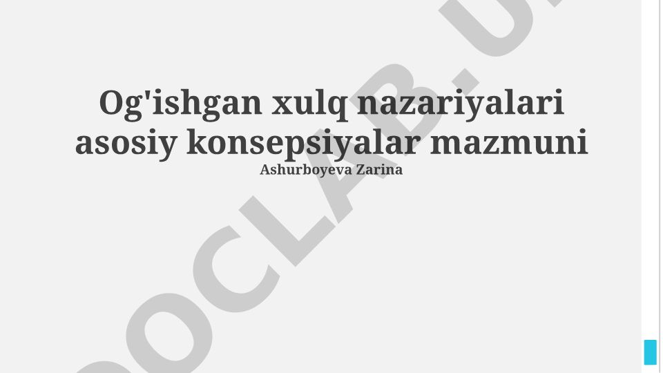 Deviant xulq-atvor nazariyalari: asosiy tushunchalar va turlari