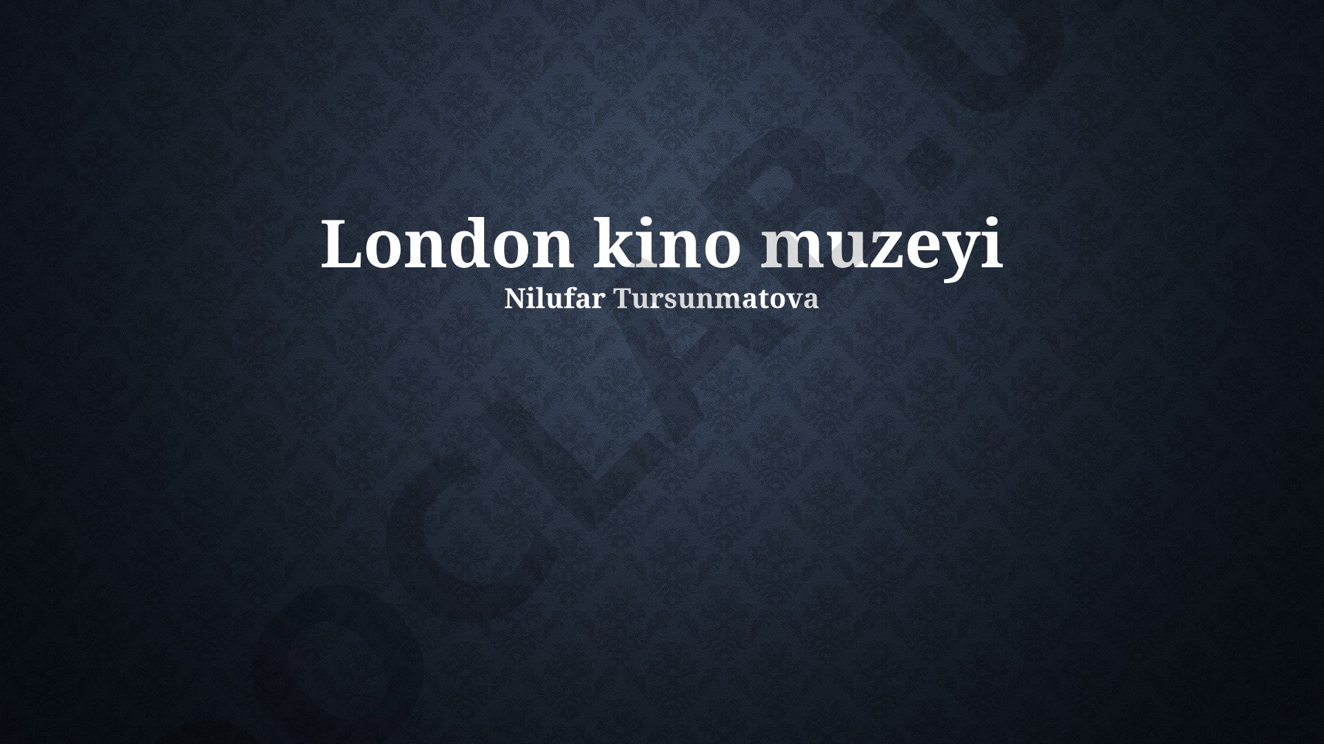 London kino muzeyi