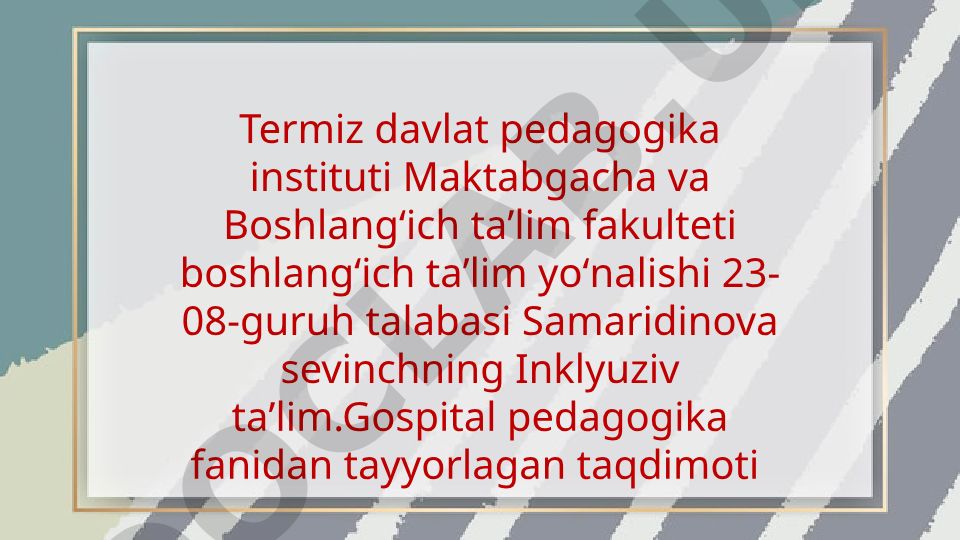 Inklyuziv va birgalikda o‘qitish: ularning asosiy farqlarini asoslash