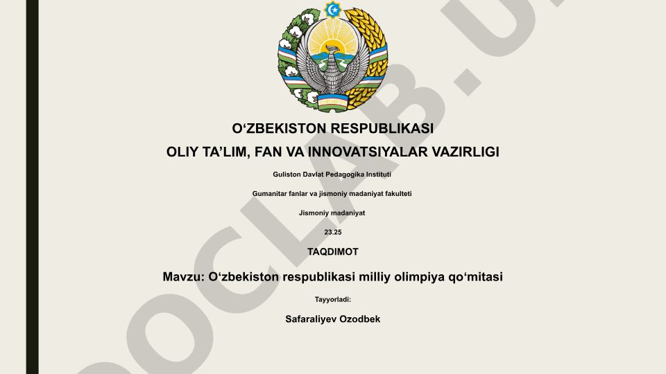 Oʻzbekiston respublikasi milliy olimpiya qoʻmitasi