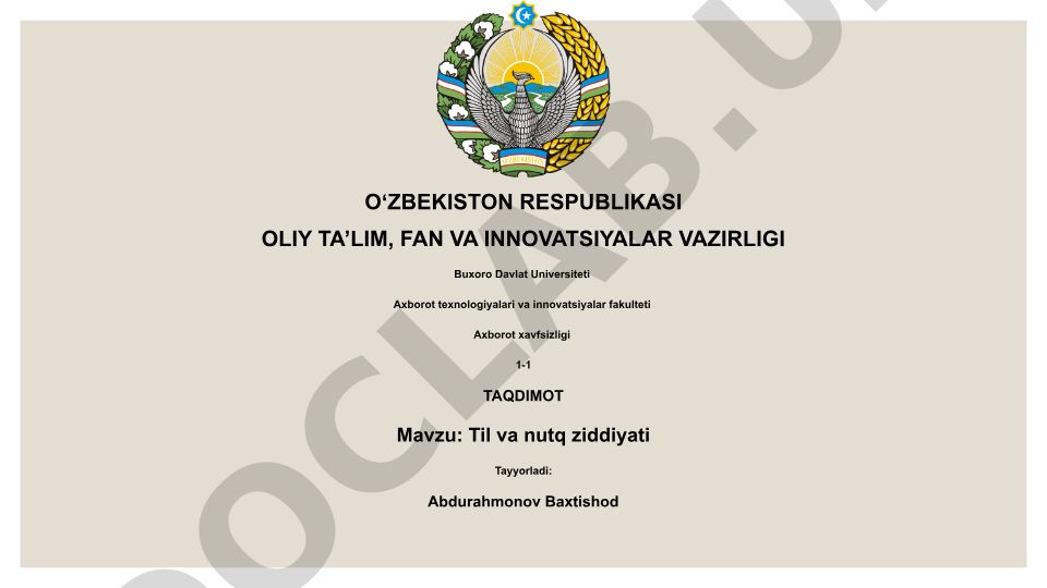 Til va nutq ziddiyati
