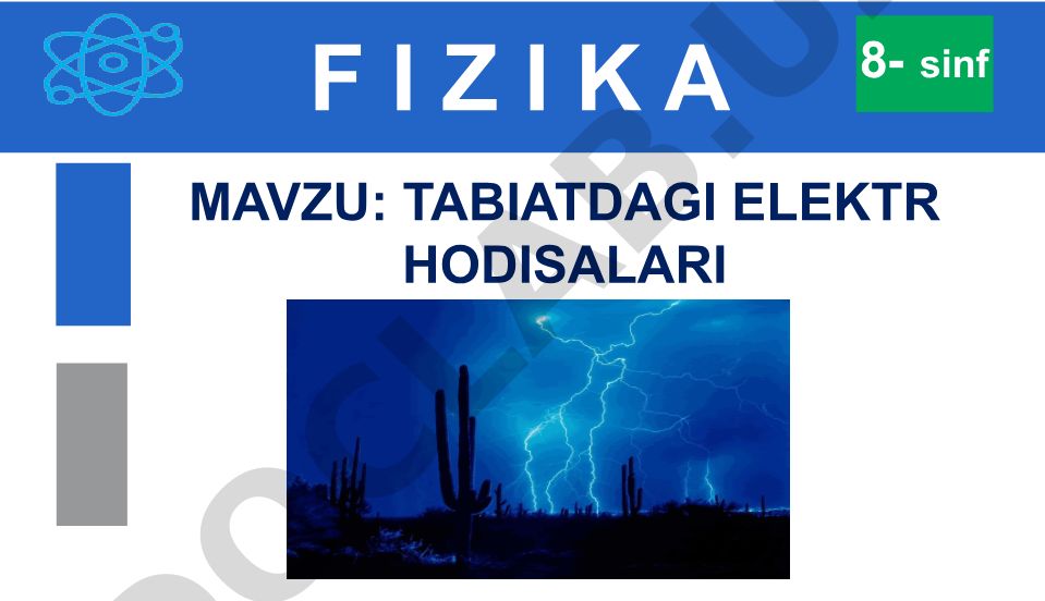 Tabiatdagi elektr hodisalari