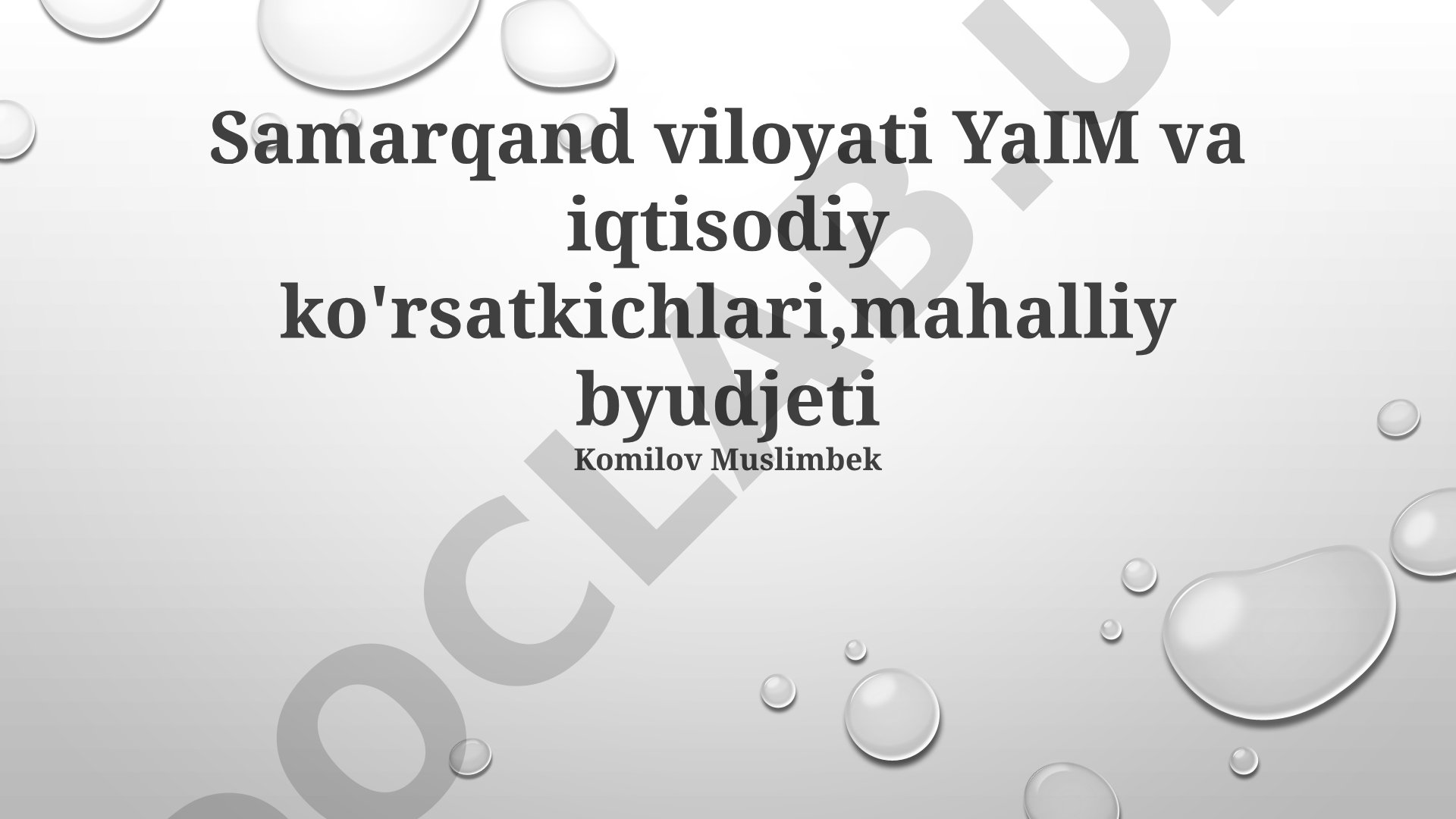 Samarqand viloyati YaIM va iqtisodiy ko'rsatkichlari, mahalliy byudjeti