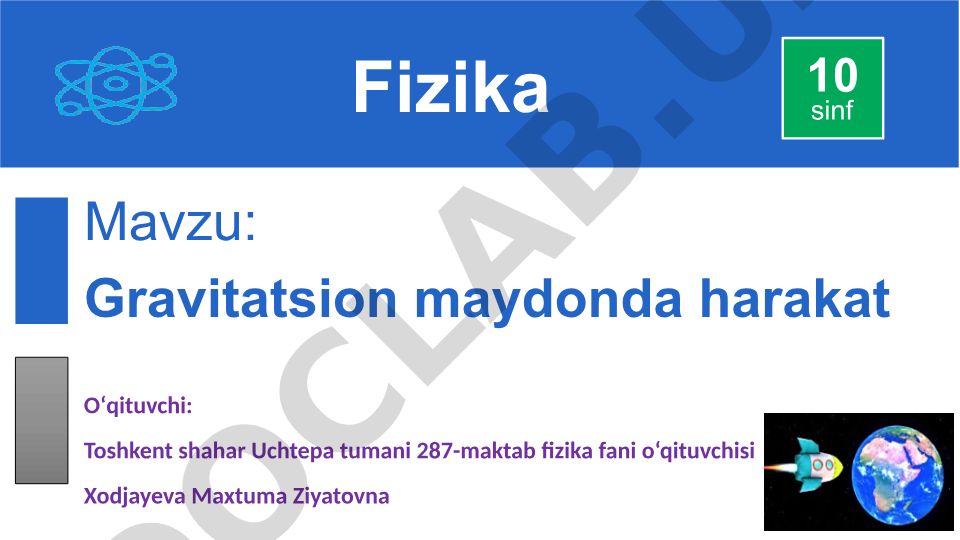 Gravitatsion maydonda harakat
